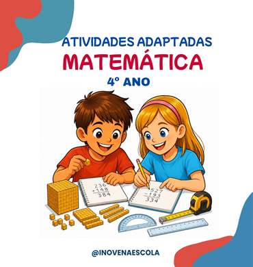 Capa apostila de matemática 4º ano