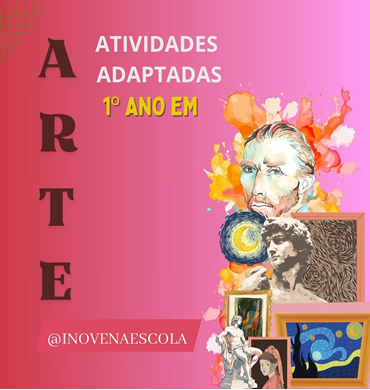 Capa apostila Arte 1º Ano Ensino médio