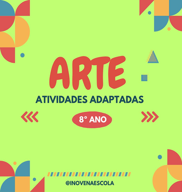 Capa apostila Artes 8º ano
