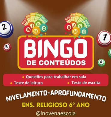 Capa imagem bingo Ensino Religioso