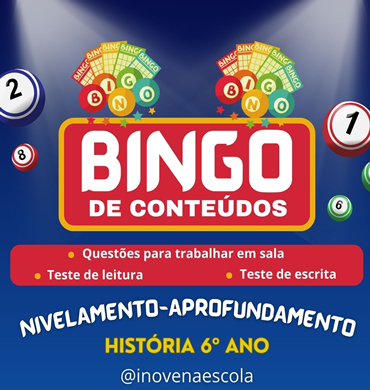 Capa bingo de história 6º ano