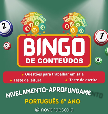 Bingo Português 6º ano