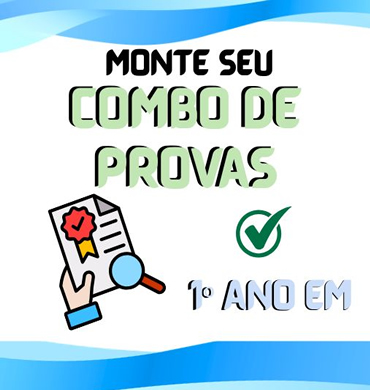 Capa Combo Provas 1º ano Ensino Médio