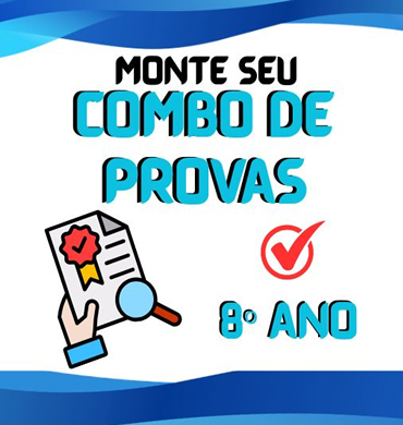 Capa Combo Provas 8º ano