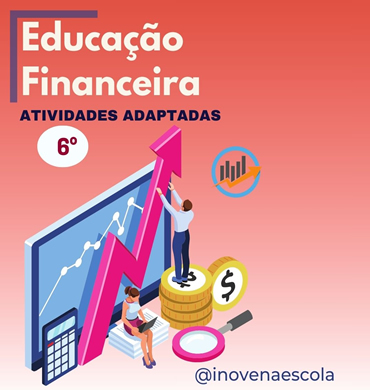 Capa apostila Educação Financeira 6º ano Ensino Médio Adaptada