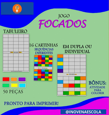 Capa sala de recursos - jogo focados