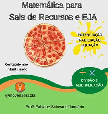 Capa imagem apostila de matemática sala de recursos EJA