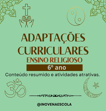 Capa apostila ensino religioso