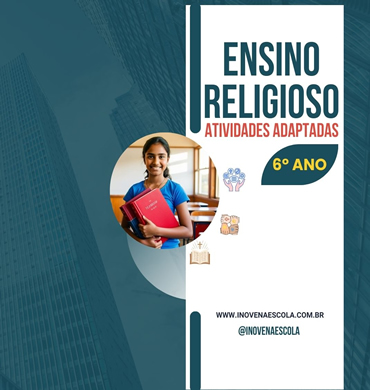 Capa apostila ensino religioso 6º ano