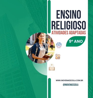 Capa apostila ensino religioso 9º ano 