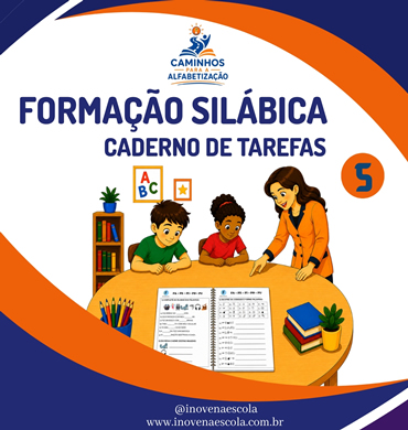 Capa apostila Formação Silábica - Caderno de Tarefas