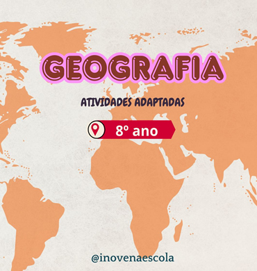 Capa apostila de Geografia 8º ano