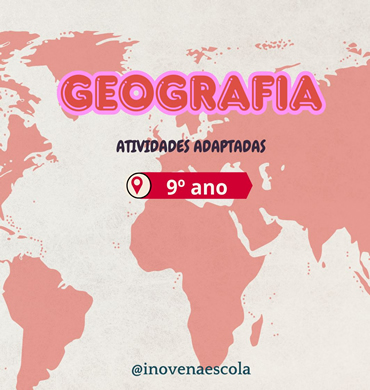 Capa apostila de Geografia 9º ano