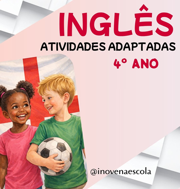 Capa apostila Inglês 4º ano