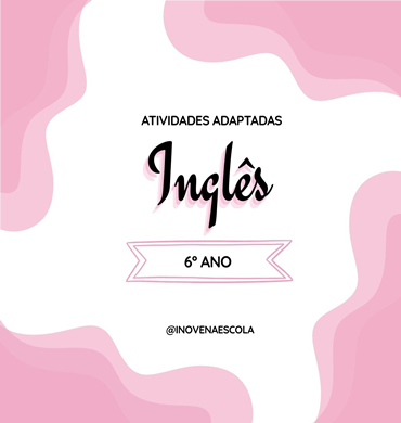 Capa apostila Inglês 6º ano