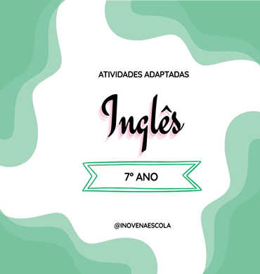 Capa apostila Inglês 7º ano