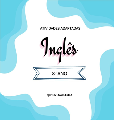Capa apostila Inglês 8º ano