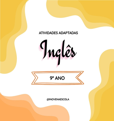 Capa apostila Inglês 9º ano