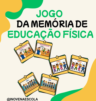Capa jogo da memória Educação Física