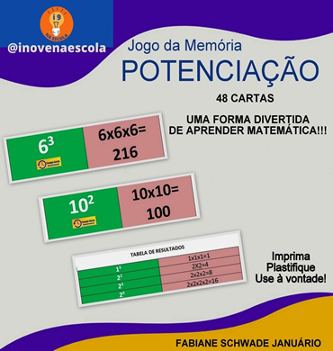 Capa jogos de matemática potenciação