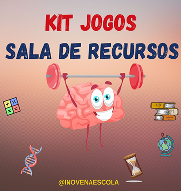 Capa kit sala de recursos - 11 jogos e 8 disciplinas