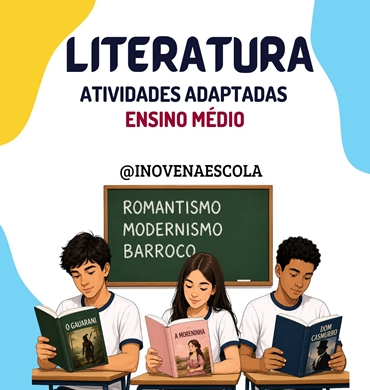 Capa apostila Literatura Ensino Médio