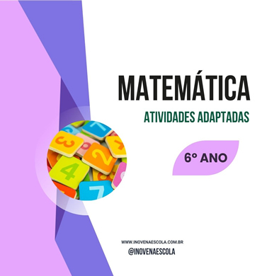 Capa apostila de matemática 6º ano