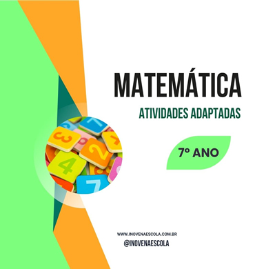 Capa imagem apostila de matemática 7º ano