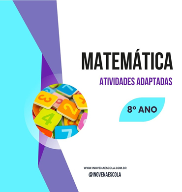 Capa imagem apostila de matemática 8º ano