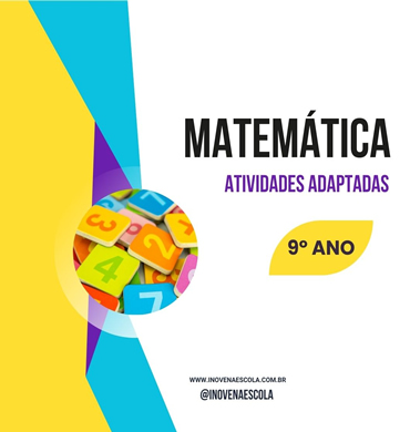 Capa imagem apostila de matemática 9º Ano