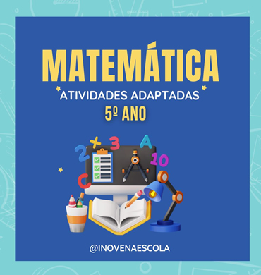 Capa apostila de matemática 5º ano