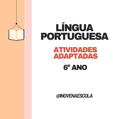 Capa apostila de português 6º ano
