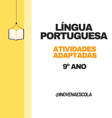 Capa apostila Português 9º ano