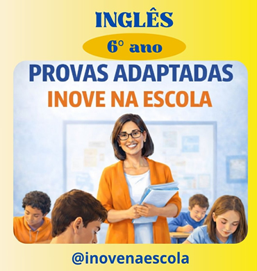 Capa Prova adaptada Inglês 6º ano